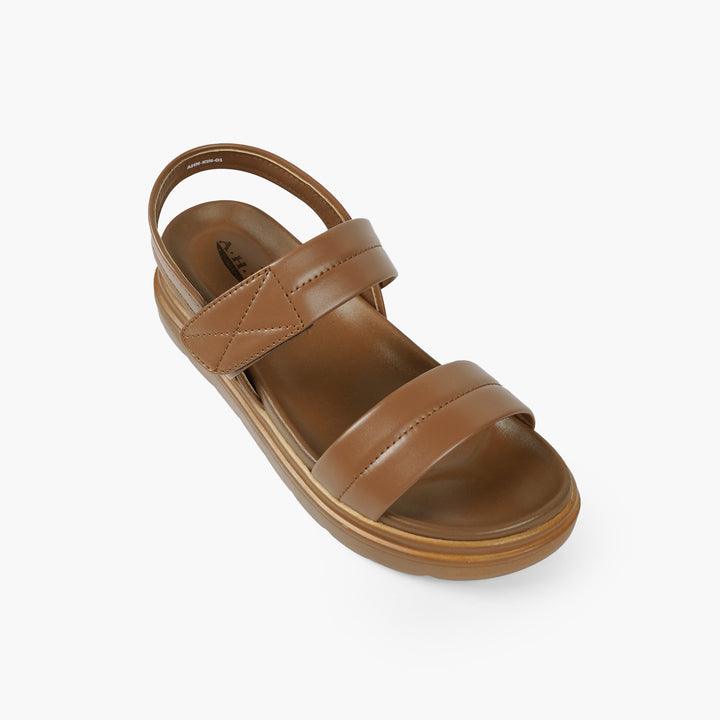 WOMEN MEDICATED SANDAL 2P-TAN