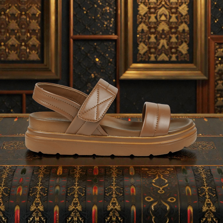 WOMEN MEDICATED SANDAL 2P-TAN