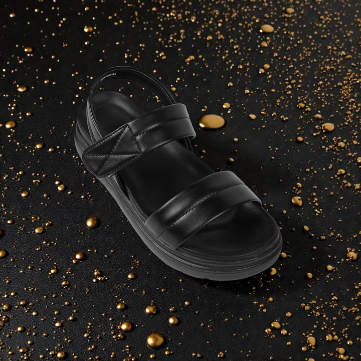 WOMEN MEDICATED SANDAL 2P-BLK