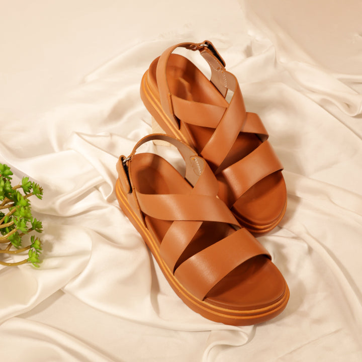 Women Medicated Sandal 3P-TAN