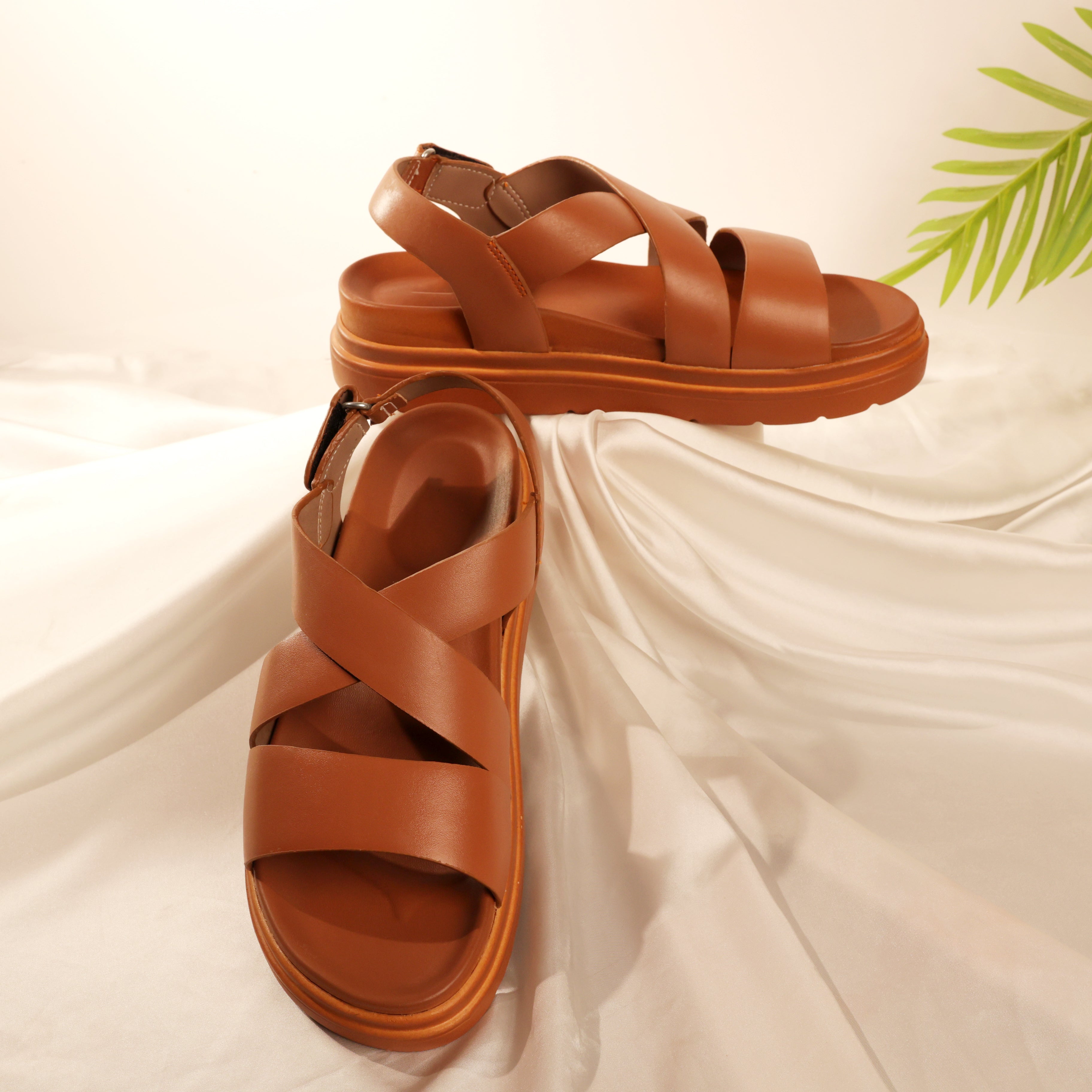 Women Medicated Sandal 3P-TAN