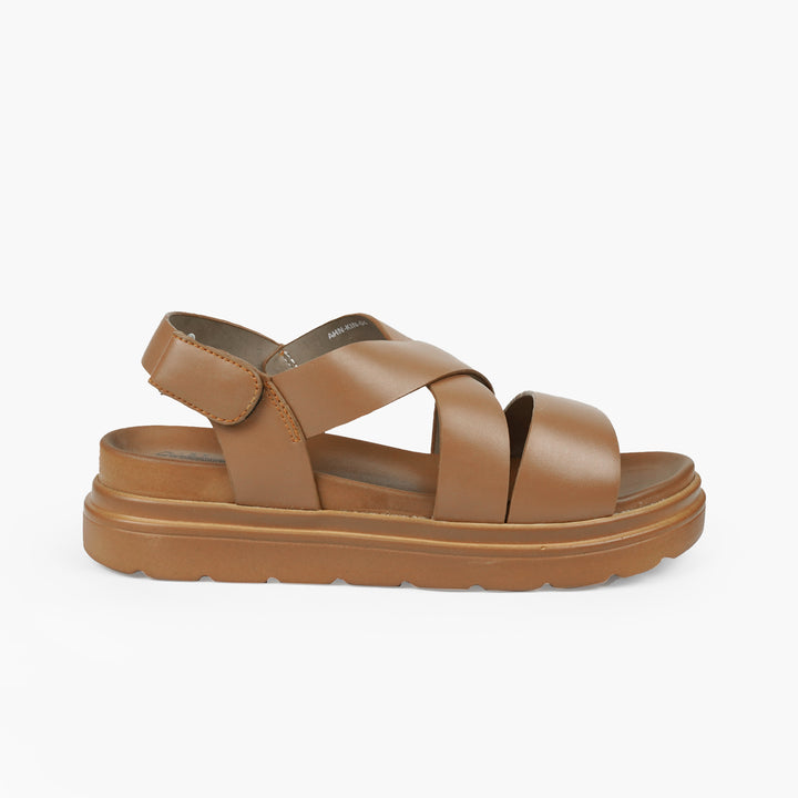 Women Medicated Sandal 3P-TAN