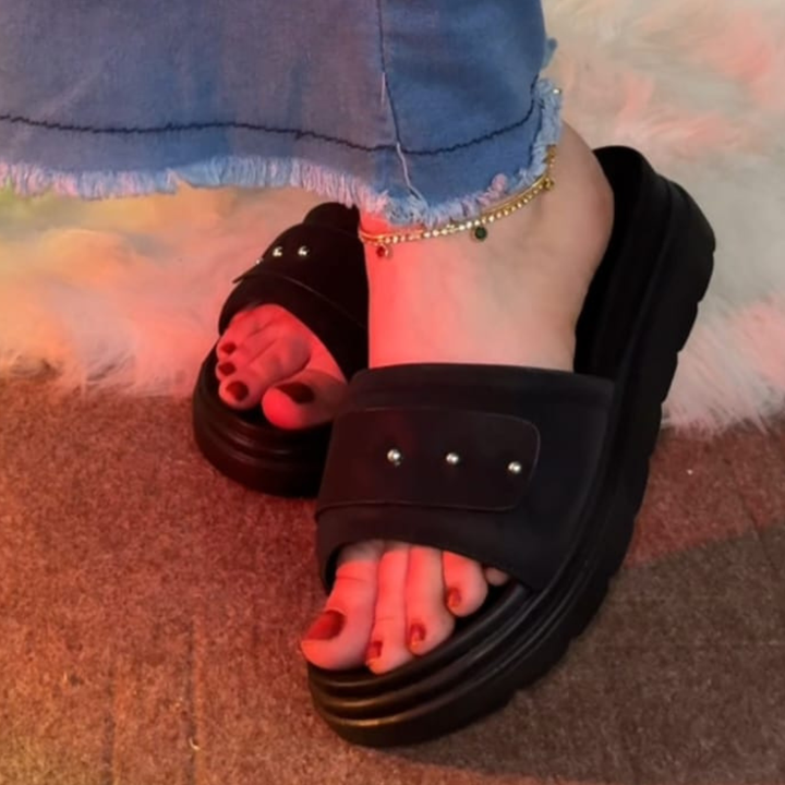 Women Medicated Slipper 3D-BLK