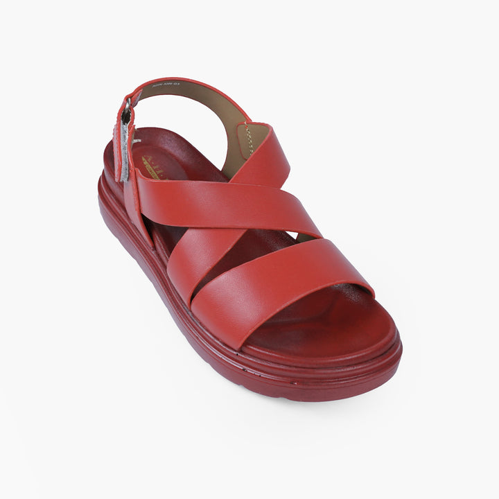 WOMEN MEDICATED SANDAL 3P-RED