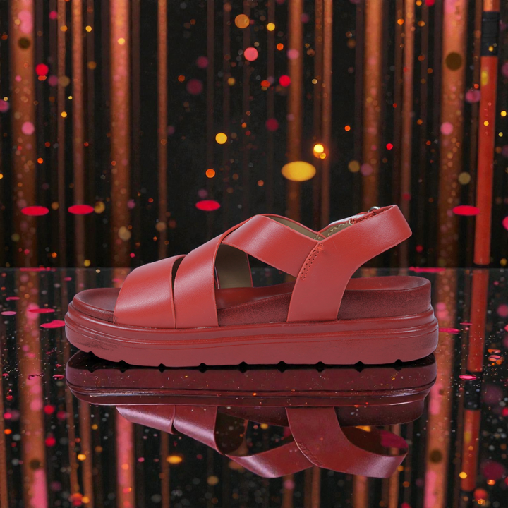 WOMEN MEDICATED SANDAL 3P-RED