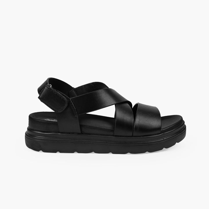 WOMEN MEDICATED SANDAL 3P-BLK