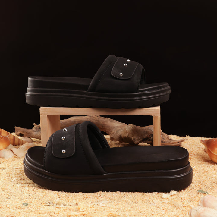 Women Medicated Slipper 3D-BLK