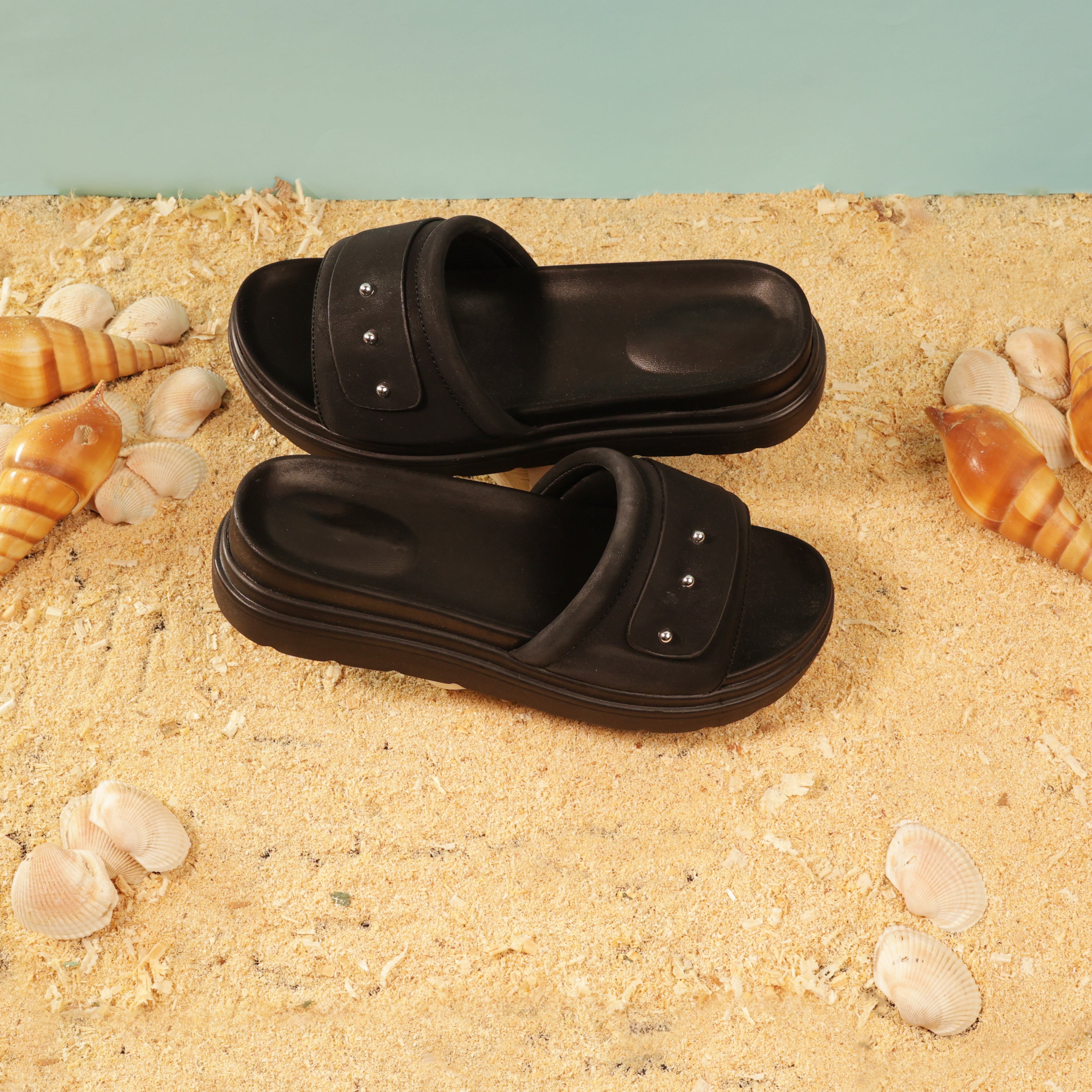 Women Medicated Slipper 3D-BLK