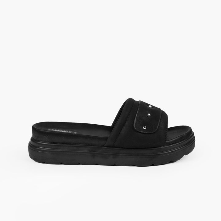 Women Medicated Slipper 3D-BLK