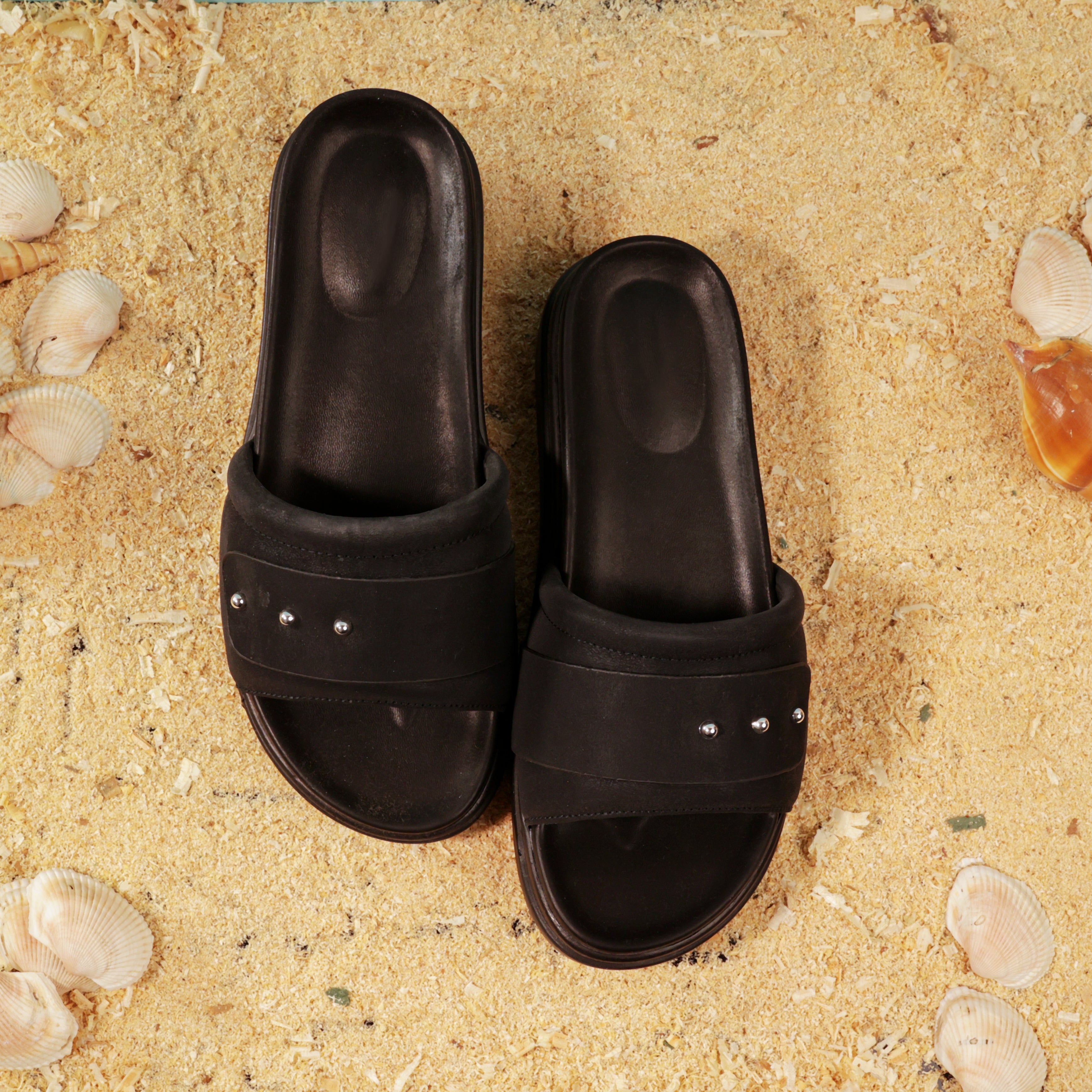 Women Medicated Slipper 3D-BLK