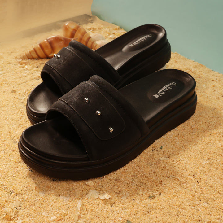 Women Medicated Slipper 3D-BLK