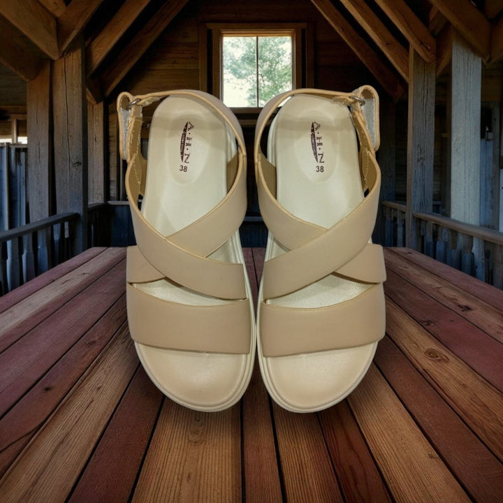 WOMEN MEDICATED SANDAL 3P-BEIGE