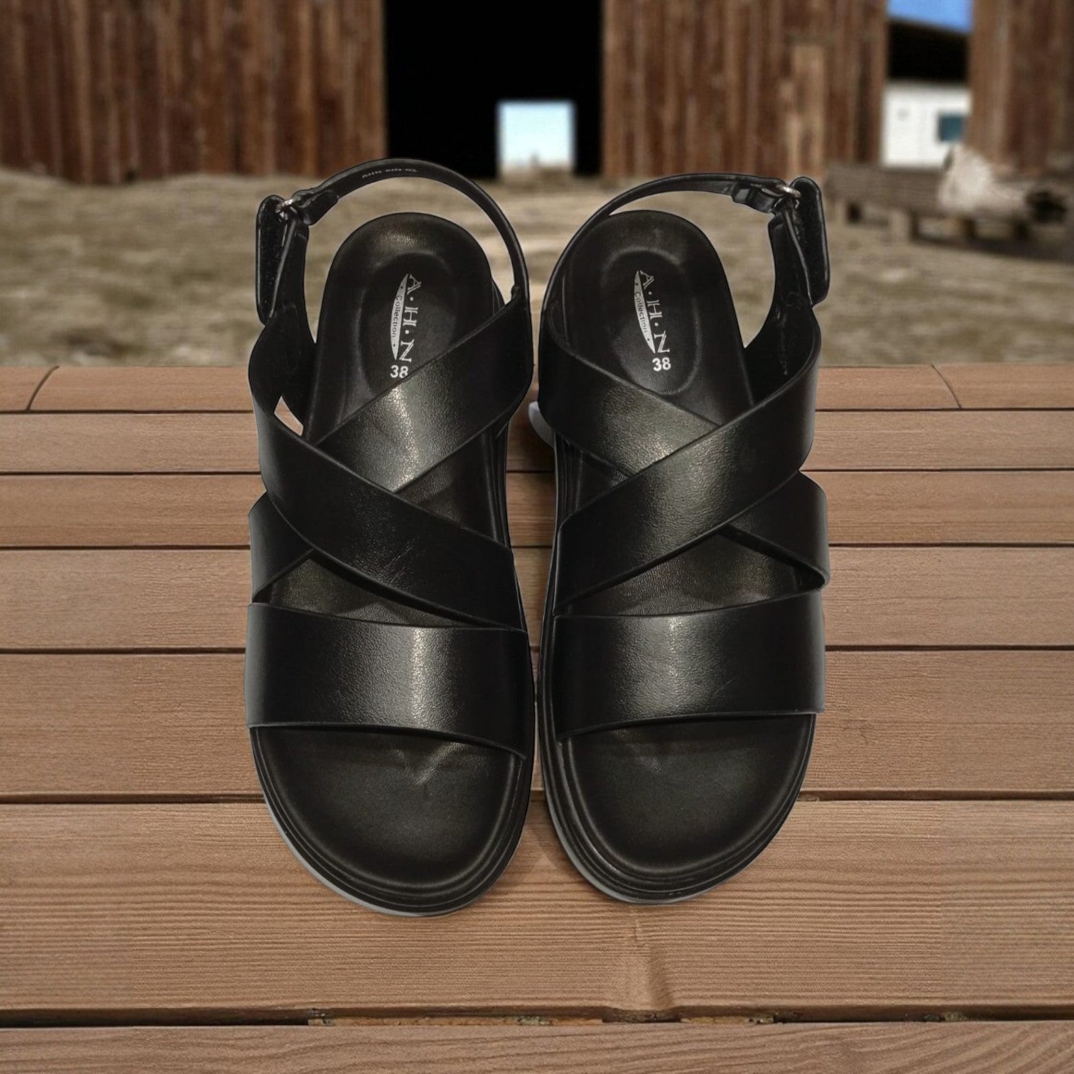 WOMEN MEDICATED SANDAL 3P-BLK