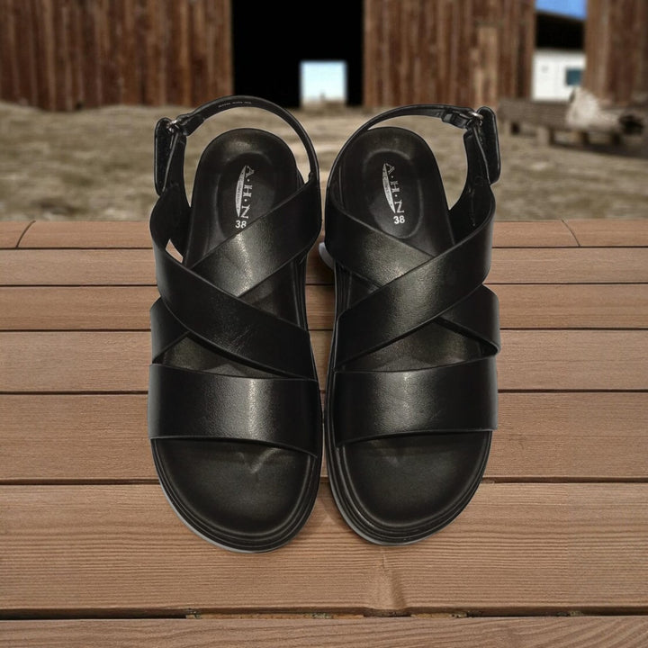 WOMEN MEDICATED SANDAL 3P-BLK