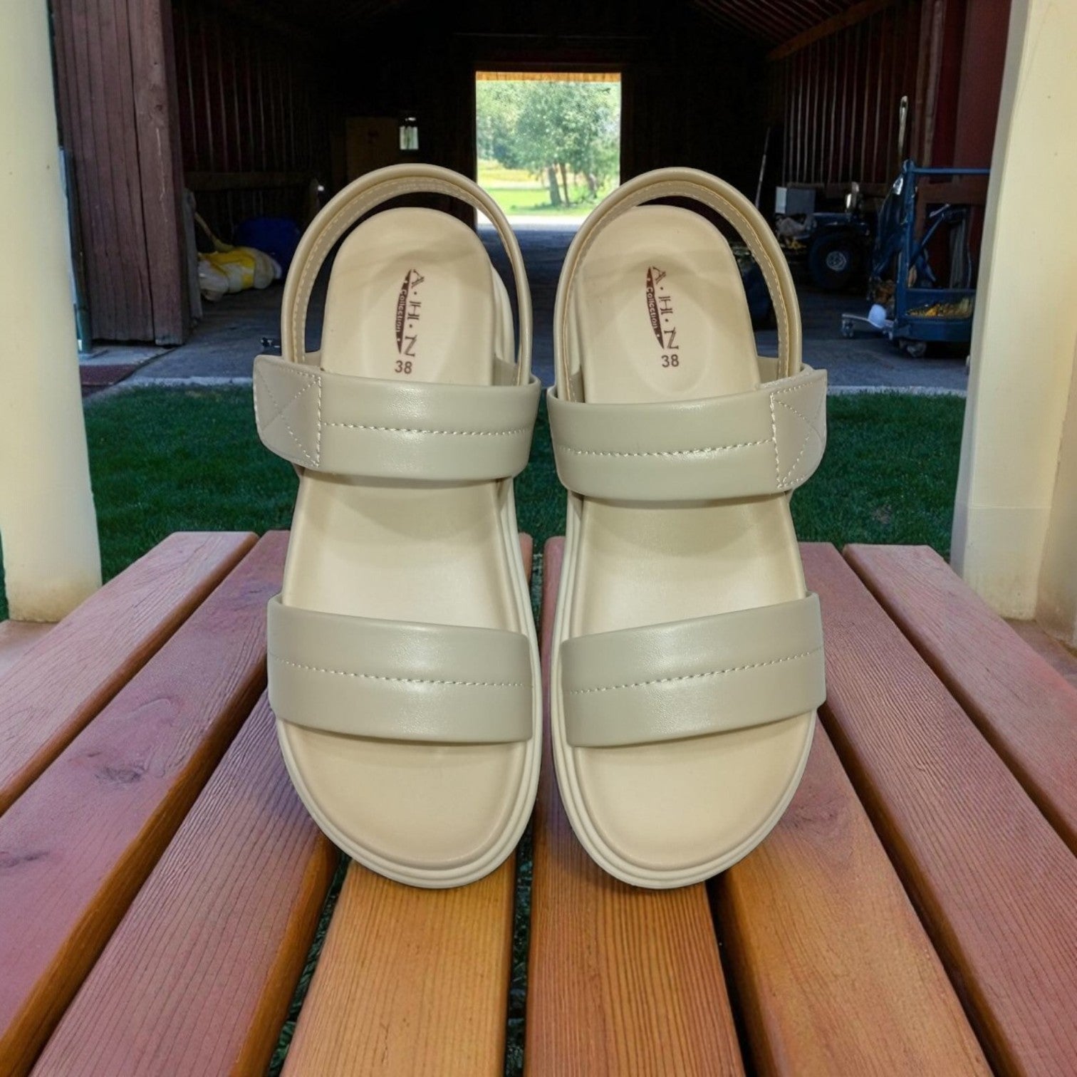 WOMEN MEDICATED SANDAL 2P-OFF WHITE