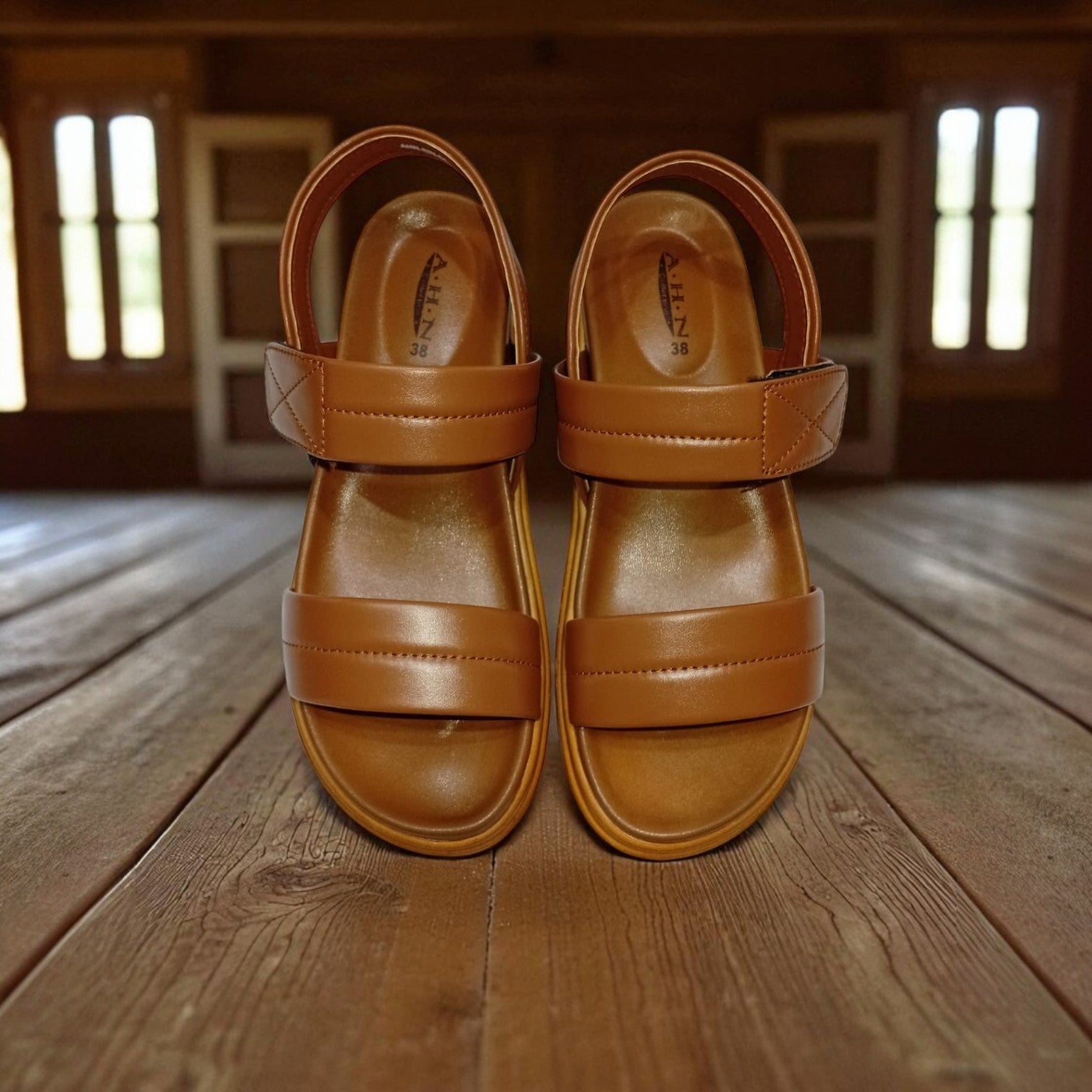 WOMEN MEDICATED SANDAL 2P-TAN