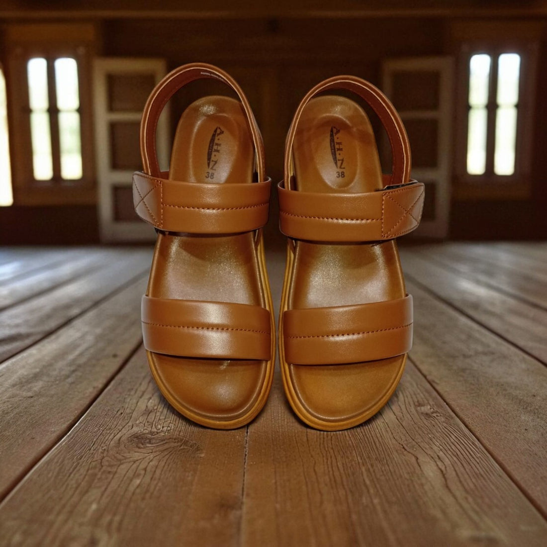 WOMEN MEDICATED SANDAL 2P-TAN